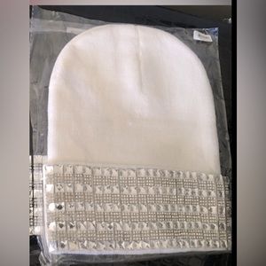 White Bling 💎Knitted Beanie